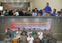 Arie Septia Adinata, SE. MAP hadir dalam FGD dan Deklarasi Pemilu Damai 2024 di Polres Bengkulu Utara
